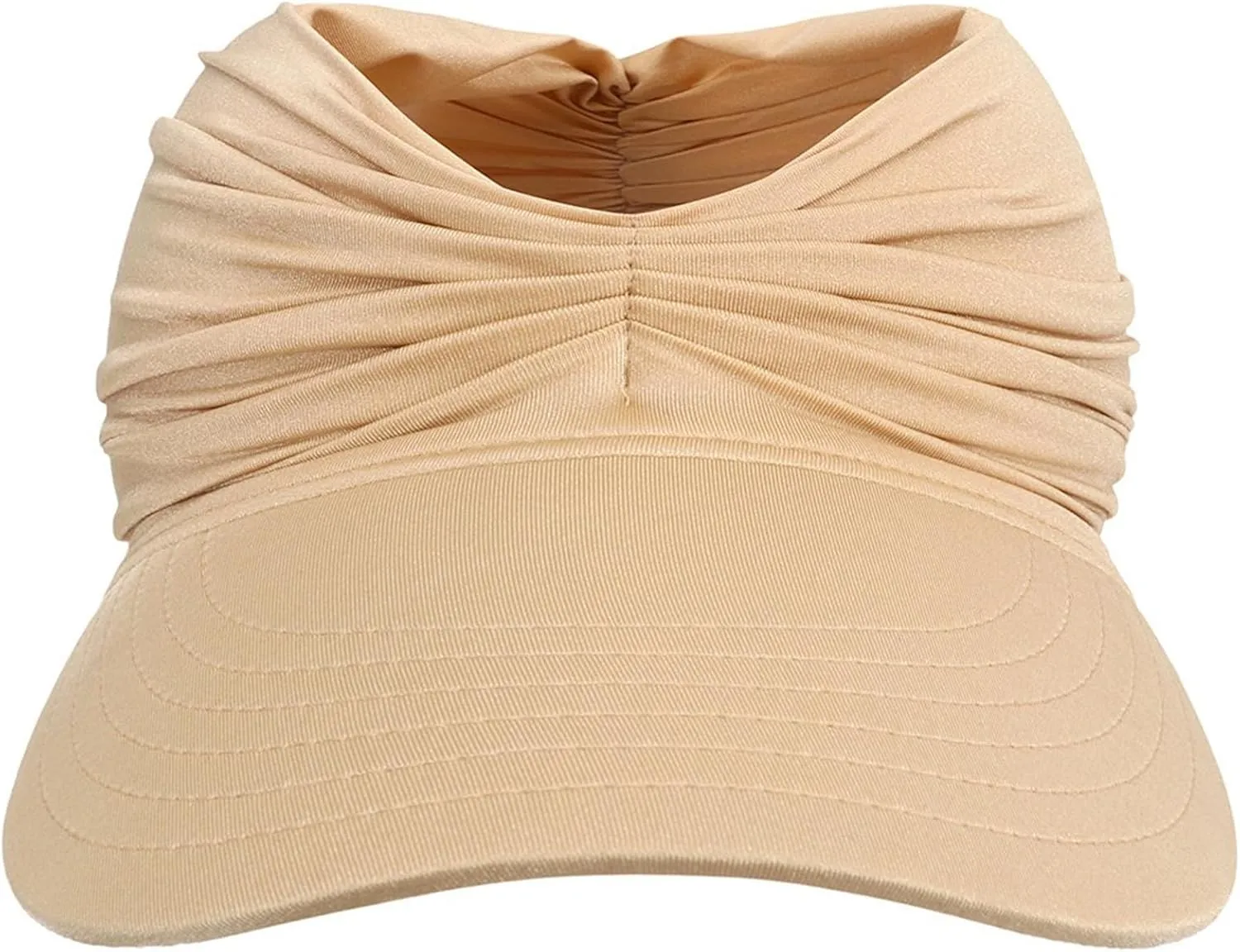 Sun Visor Hats for Women Beach Hat Packable Wide Brim UV Protection with Ponytail Hole Summer Sunhat for Sports