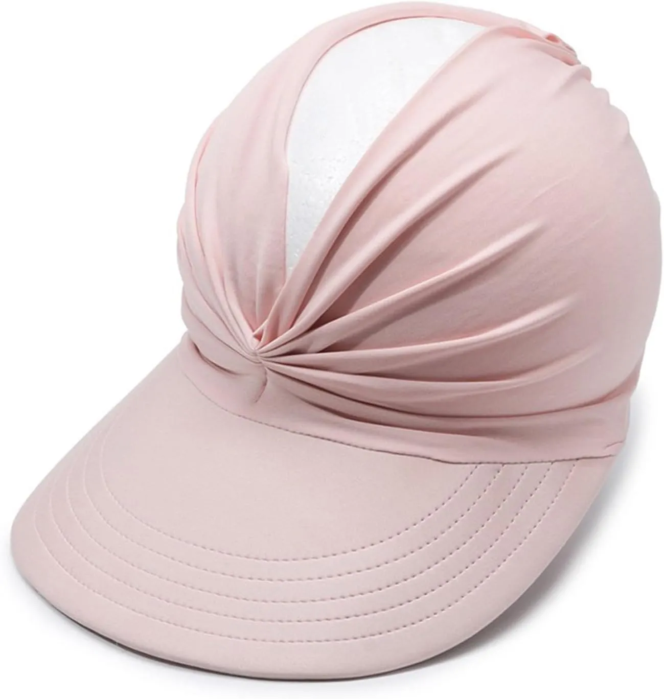 Sun Visor Hats for Women Beach Hat Packable Wide Brim UV Protection with Ponytail Hole Summer Sunhat for Sports