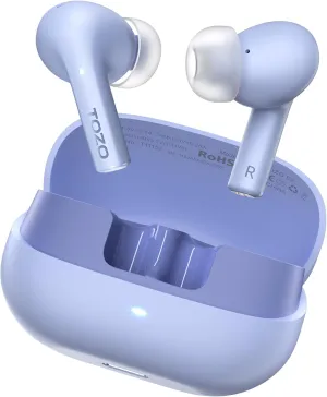 TOZO E2 Wireless Earbuds with 2 Mics AI Call Noise Cancellation, 10mm Drivers with Powerful Bass, App Customize 32 EQs, 30H Playtime, Bluetooth 5.3 Ear Buds, Comfort Fit in-Ear Headphones