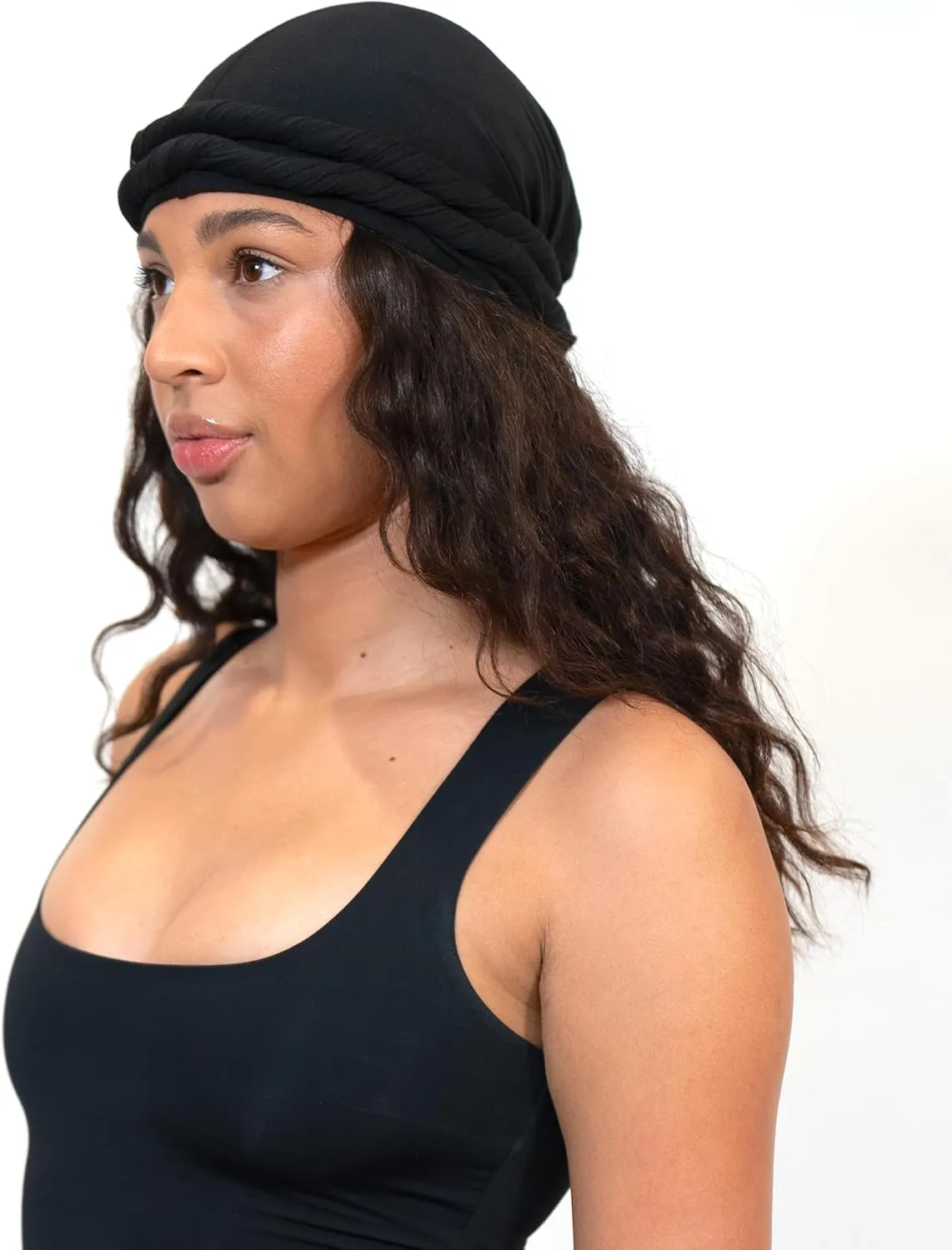 Veeta Superior Halo Turban Silk Satin Lined Head Wrap, Pre-Tied Turban for Men & Women, Turban Durag Wave Cap