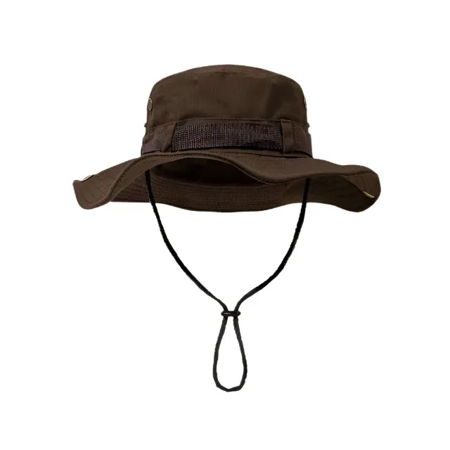 Wide Brim Summer Boonie Hats - Fushia