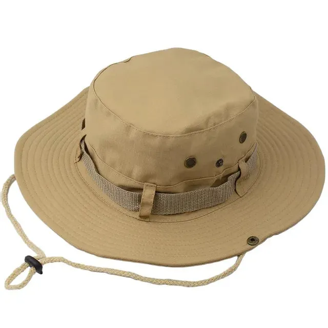 Wide Brim Summer Boonie Hats - Fushia