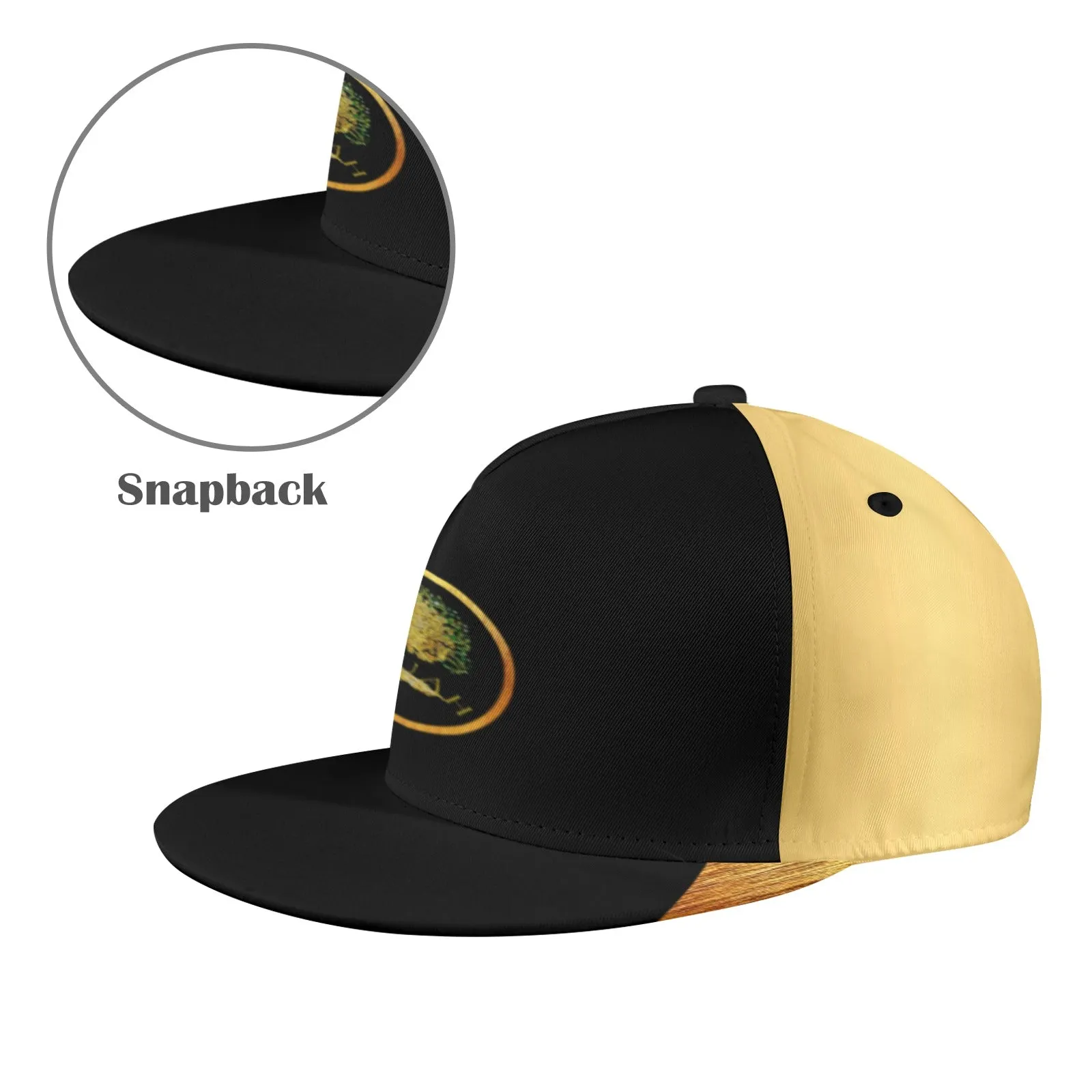 Yahuah-Tree of Life 03-01 Designer Flat Brim Baseball Cap