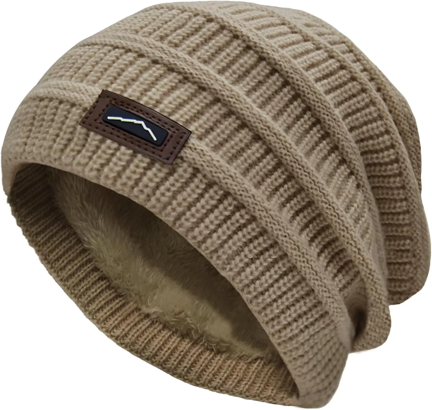 ZOORON Slouchy Beanies Hats for Men Women Warm Knit Winter Hats Chunky Beanie Infinity Scarf Set